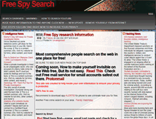 Tablet Screenshot of freespysearch.com